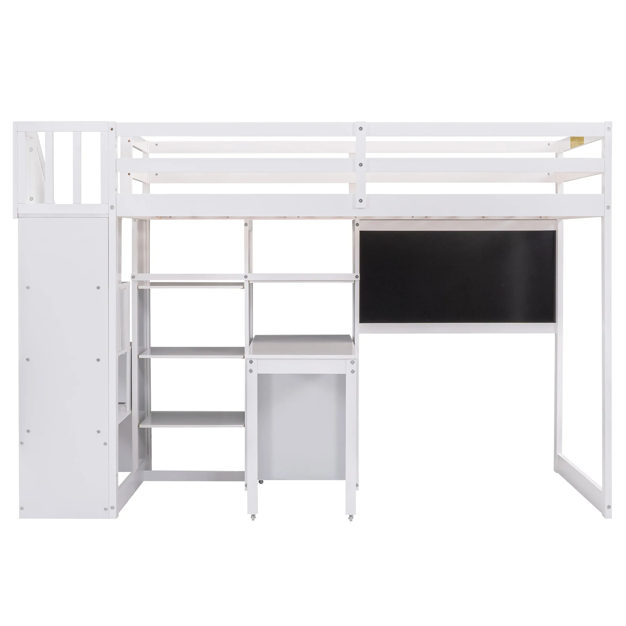 Smart Space Twin Loft Bed : The Ultimate Study and Storage Solution