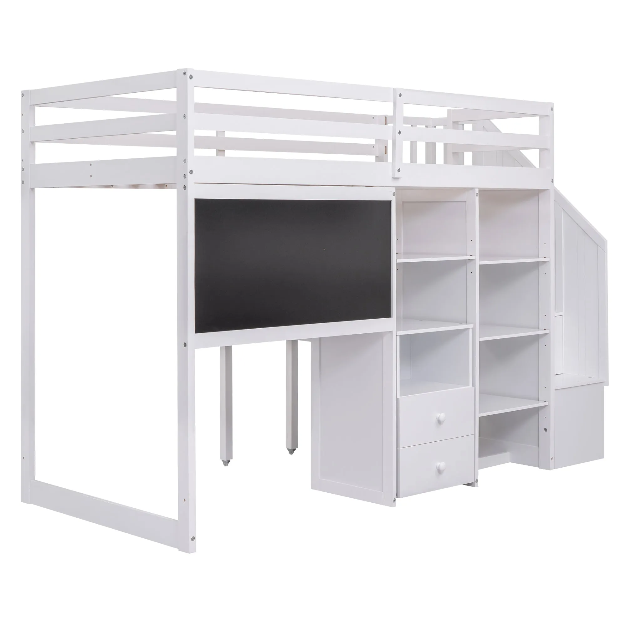 Smart Space Twin Loft Bed : The Ultimate Study and Storage Solution