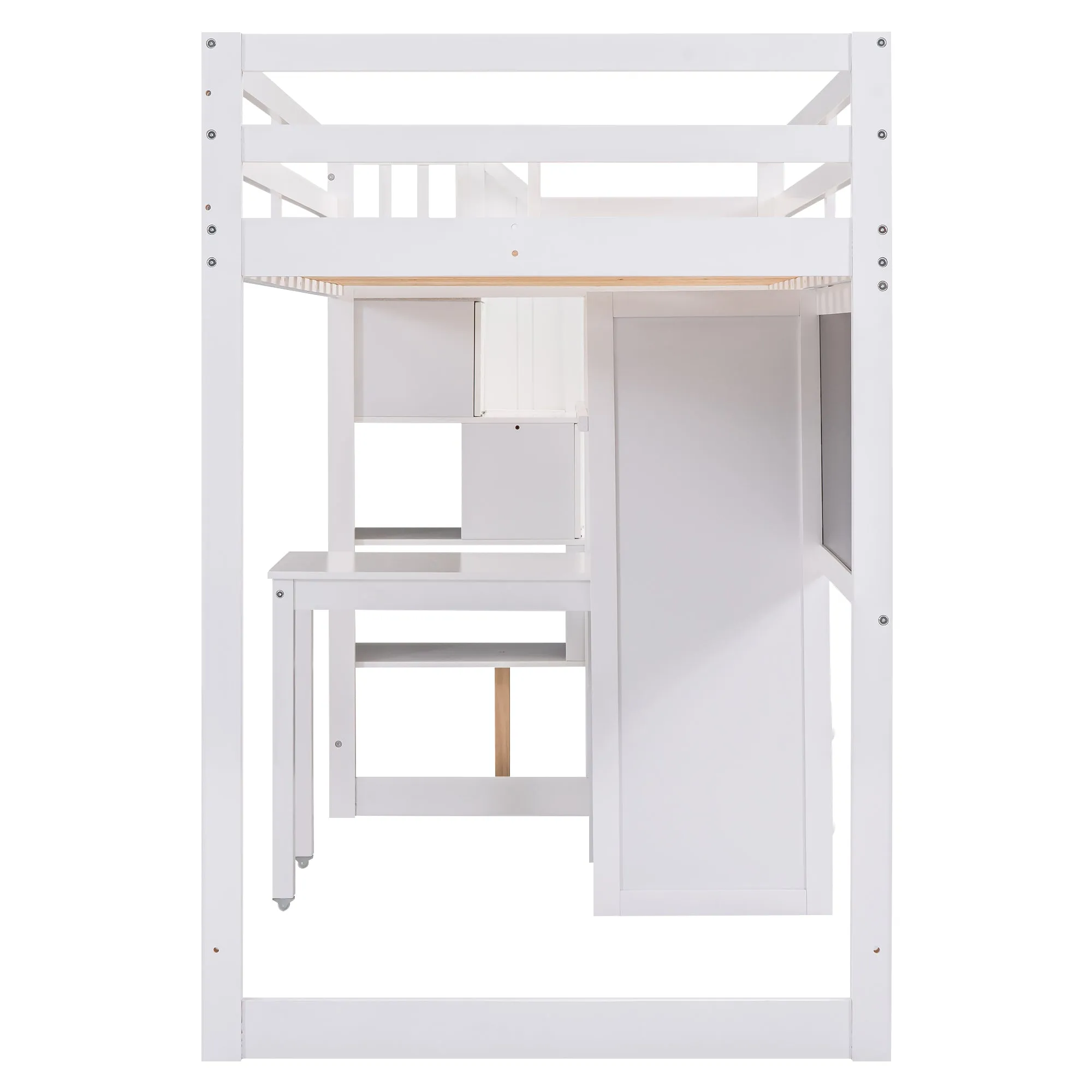 Smart Space Twin Loft Bed : The Ultimate Study and Storage Solution