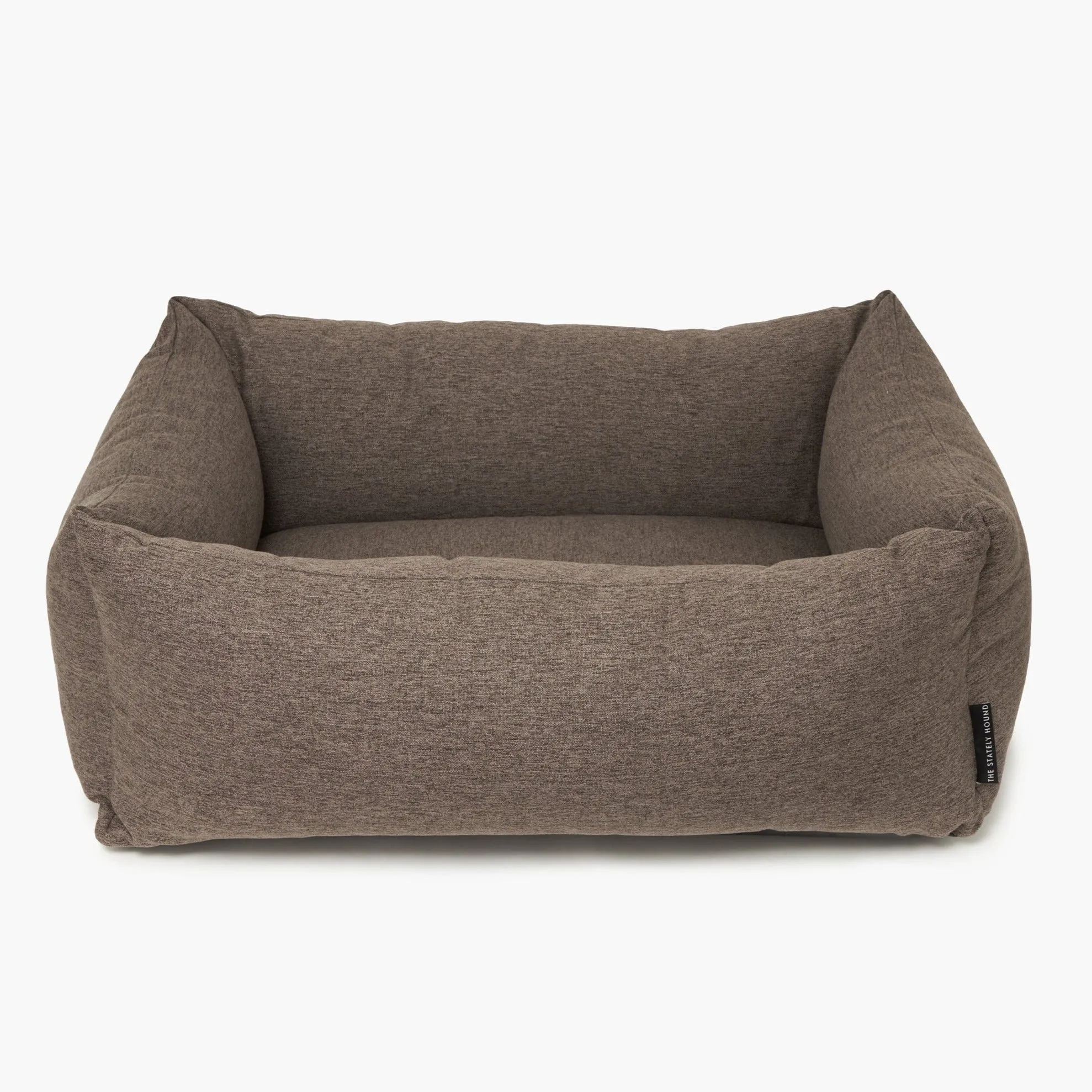 Taupe Brown Nest Dog Bed | Plush Comfort & Modern Style