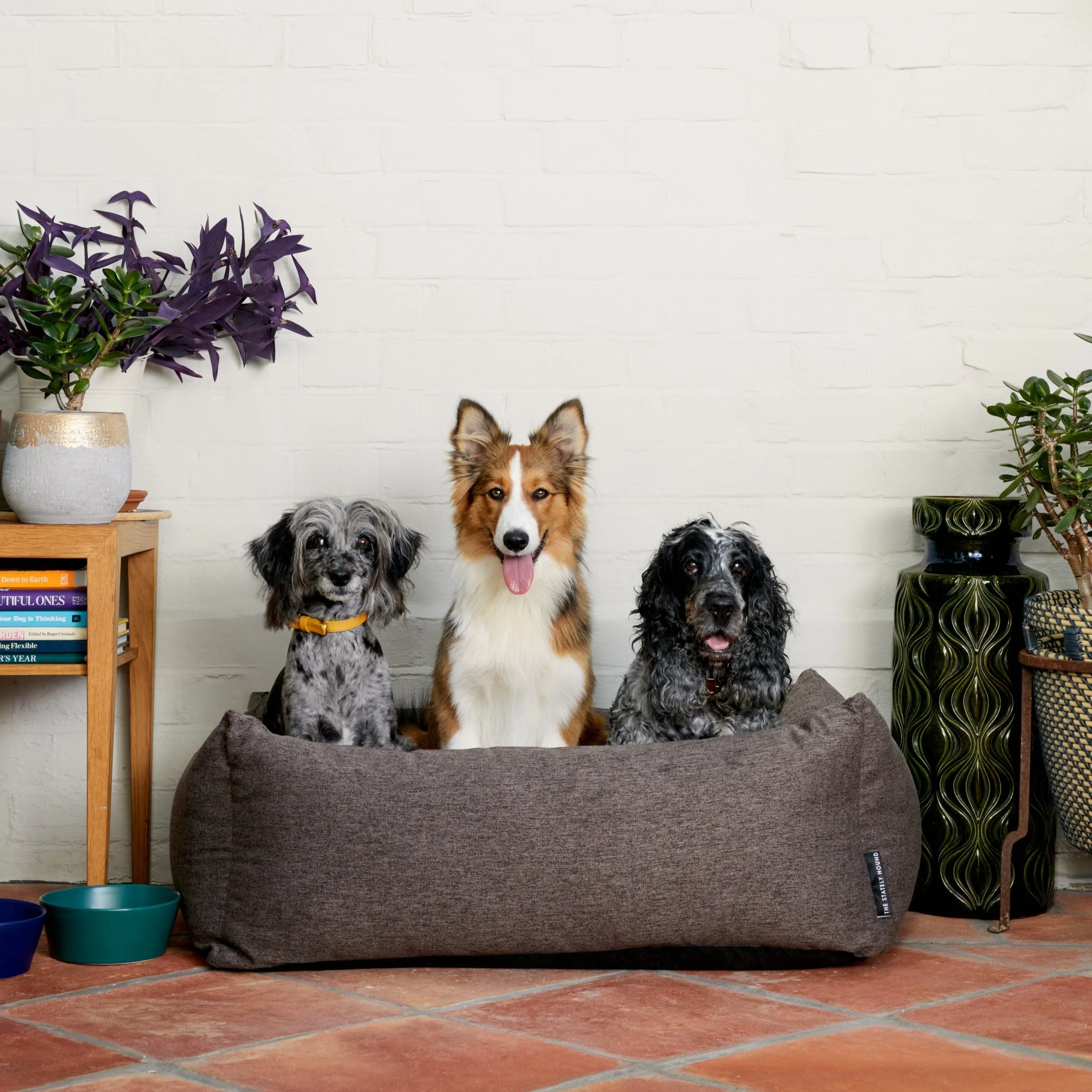 Taupe Brown Nest Dog Bed | Plush Comfort & Modern Style