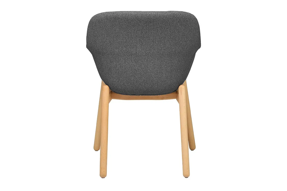 Tommy Tub Fabric Chair   - Wooden Base
