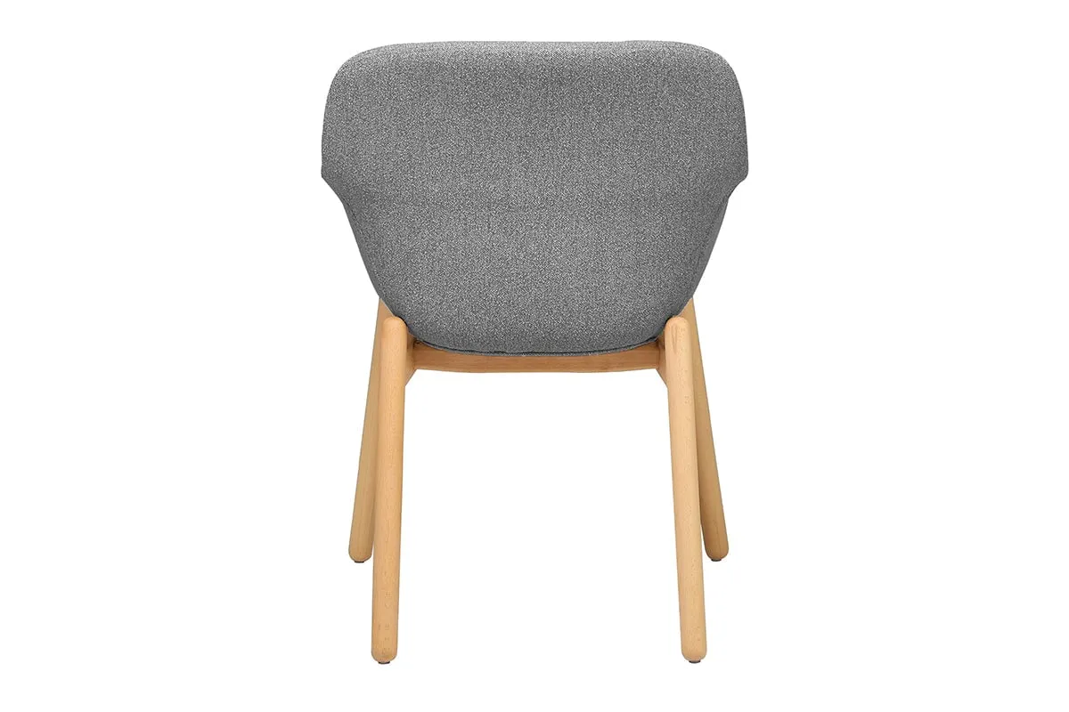 Tommy Tub Fabric Chair   - Wooden Base