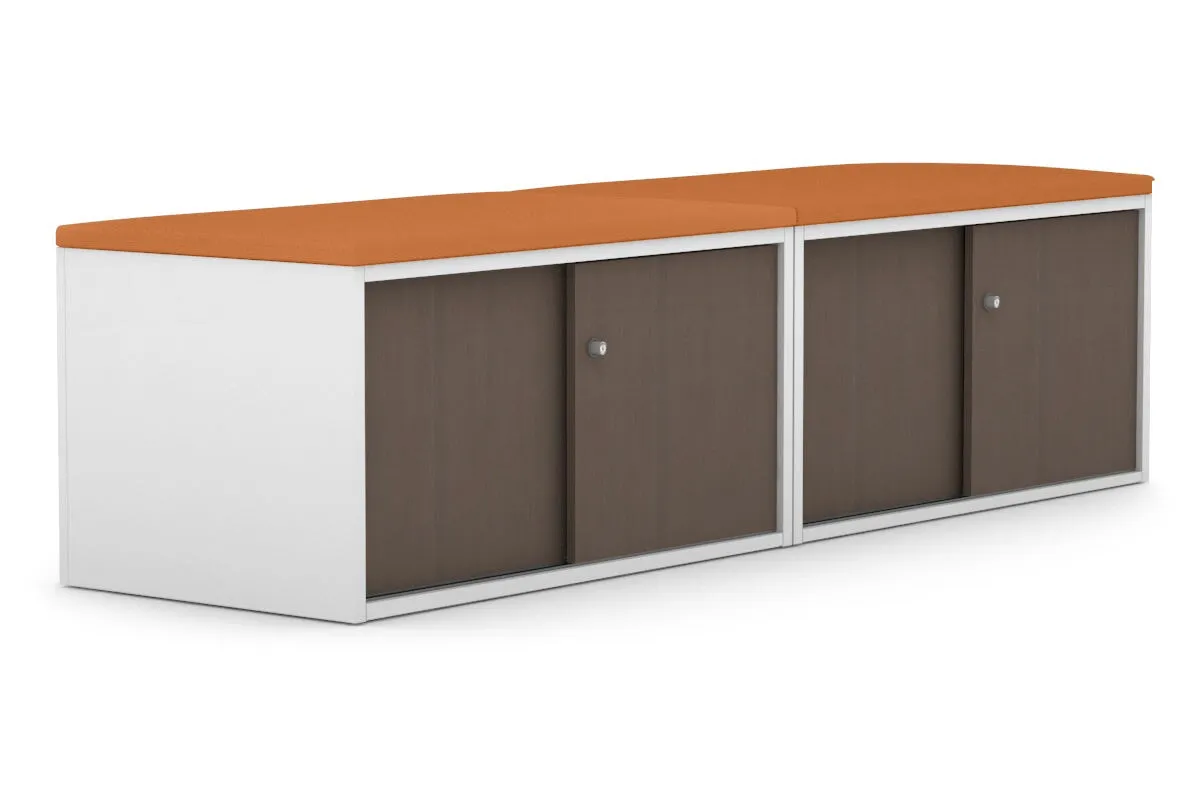 Uniform Low Sliding 4 Door Credenza - Top Cushion