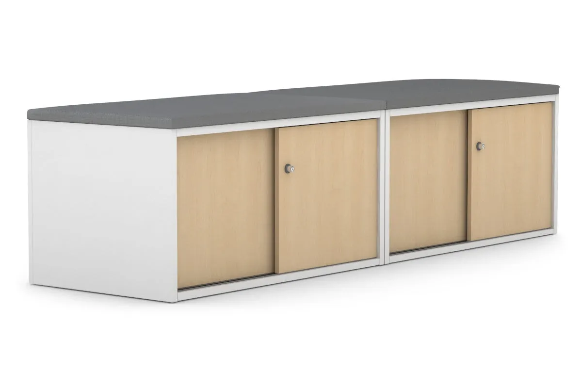 Uniform Low Sliding 4 Door Credenza - Top Cushion