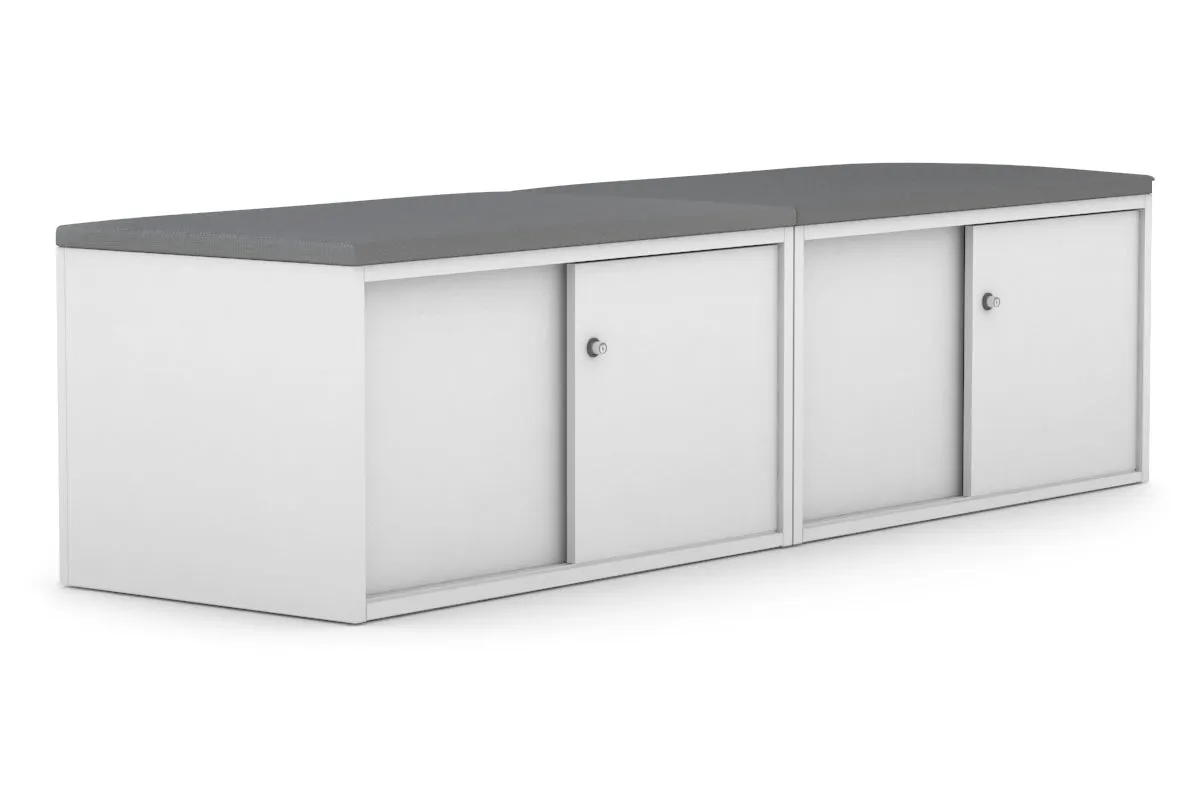 Uniform Low Sliding 4 Door Credenza - Top Cushion