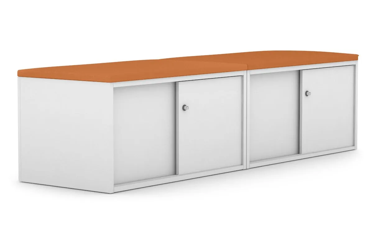 Uniform Low Sliding 4 Door Credenza - Top Cushion
