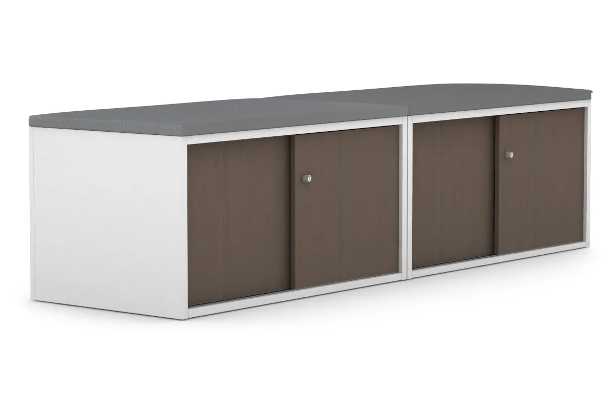 Uniform Low Sliding 4 Door Credenza - Top Cushion