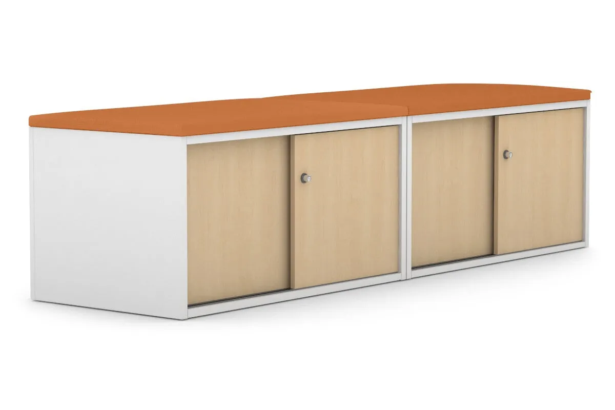 Uniform Low Sliding 4 Door Credenza - Top Cushion