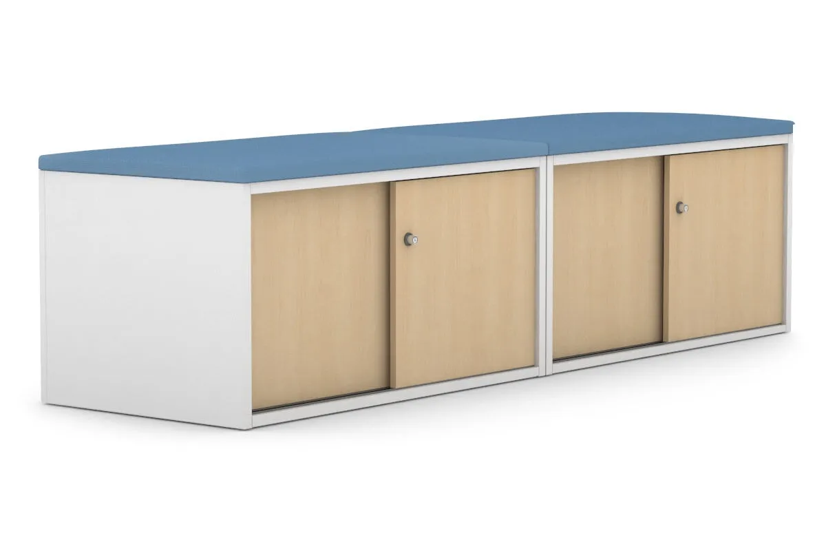 Uniform Low Sliding 4 Door Credenza - Top Cushion