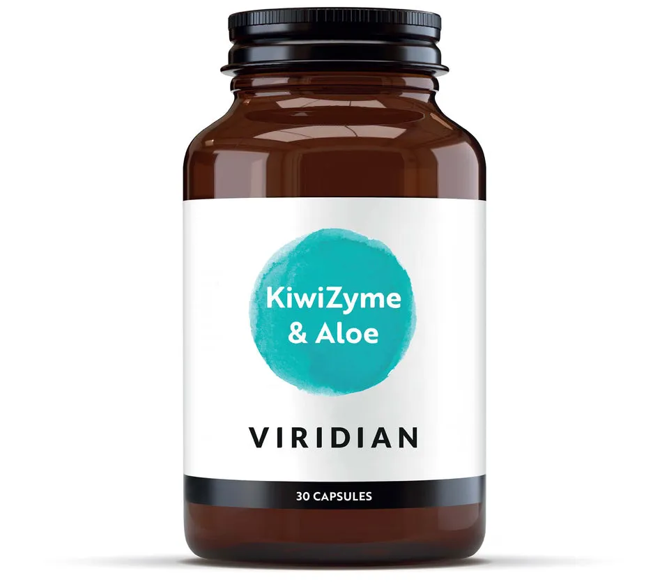 Viridian KiwiZyme 500mg with Aloe Vera 30 Capsules