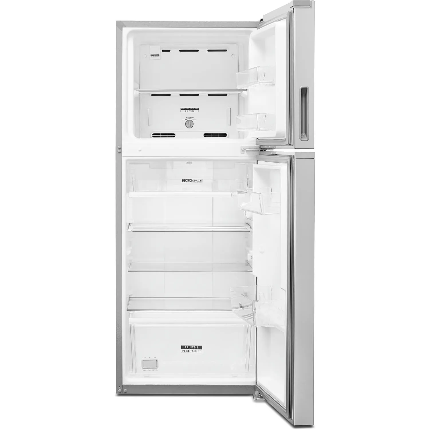 Whirlpool 24 3/8", 11.6 cu.ft. Top Freezer Freestanding Refrigerator with Freezer Temperature Controls WRT312CZJZ