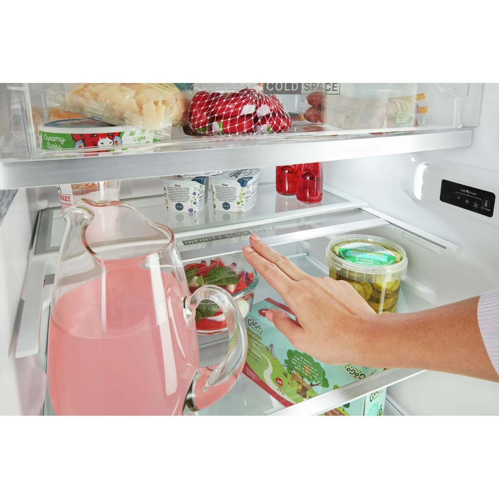 Whirlpool 24 3/8", 11.6 cu.ft. Top Freezer Freestanding Refrigerator with Freezer Temperature Controls WRT312CZJZ