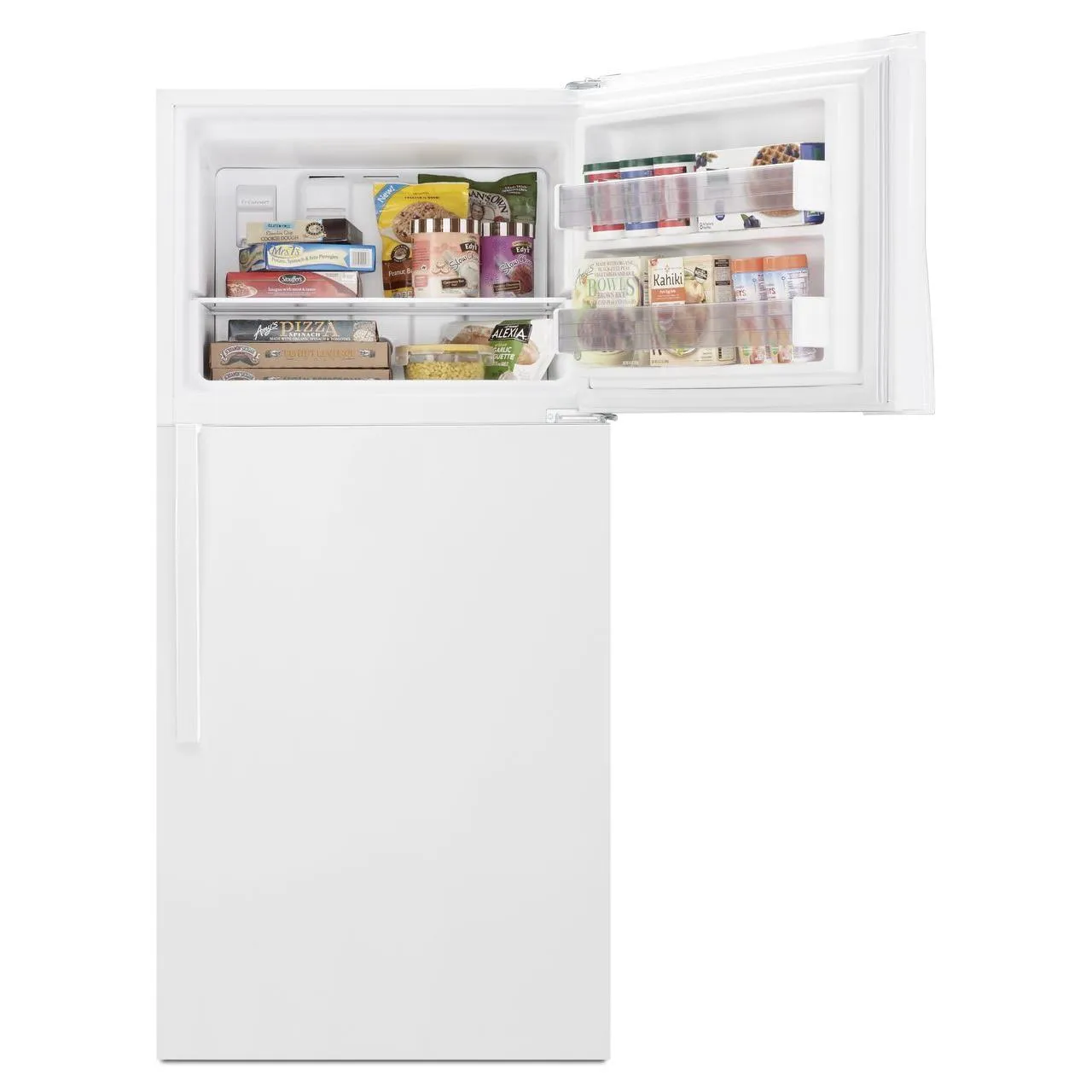 Whirlpool 30-inch, 19.14 cu.ft. Freestanding Top Freezer Refrigerator with Flexi-Slide™ Bin WRT519SZDW
