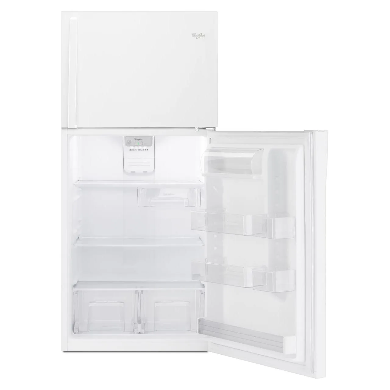 Whirlpool 30-inch, 19.14 cu.ft. Freestanding Top Freezer Refrigerator with Flexi-Slide™ Bin WRT519SZDW