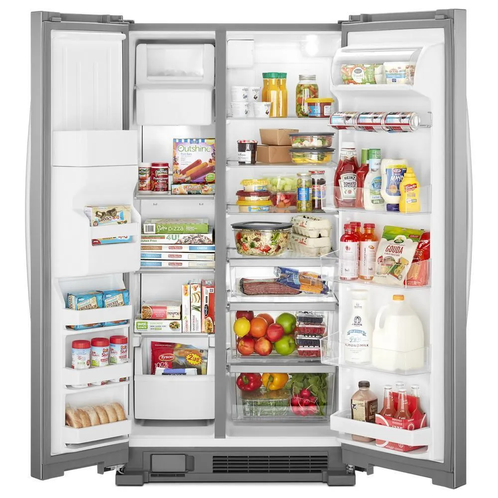 Whirlpool WRS321SDHZ 33-inch Wide Side-by-Side Refrigerator - 21 cu. ft.