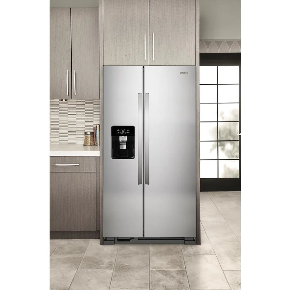 Whirlpool WRS321SDHZ 33-inch Wide Side-by-Side Refrigerator - 21 cu. ft.
