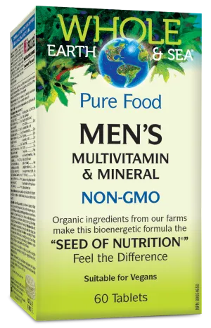 Whole Earth & Sea Men's Multivitamin NON-GMO 60 Tablets