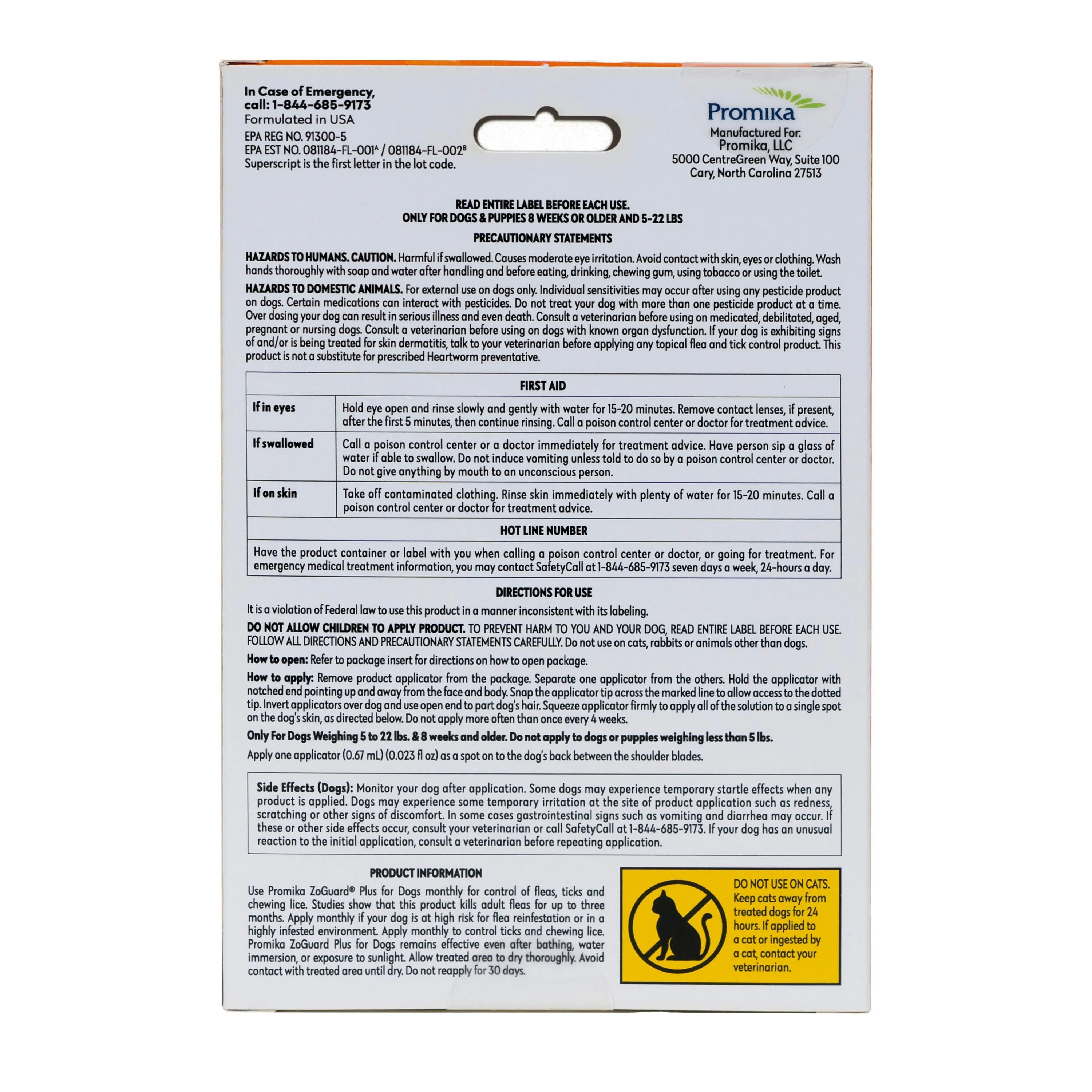 ZoGuard Plus for Dogs 5-22lb 3 Pack