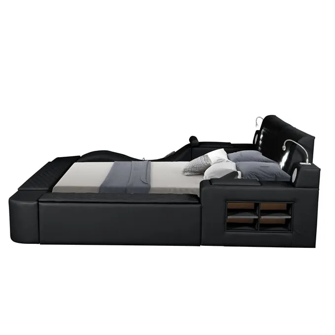 Zoya Smart Multi-Functional Black Bed