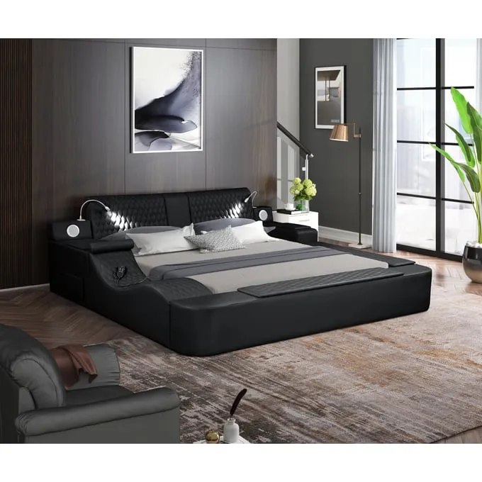 Zoya Smart Multi-Functional Black Bed
